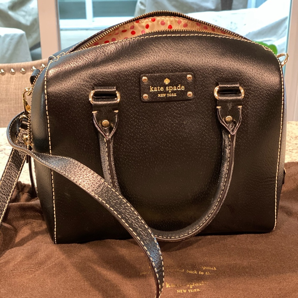 Kate Spade black satchel bag